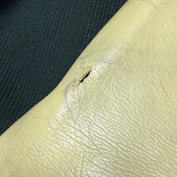 Vintage Sand Knit Doe Lon Letterman Varsity Jacket Mens 40 21x25 Chain Stitch - Picture 9 of 16